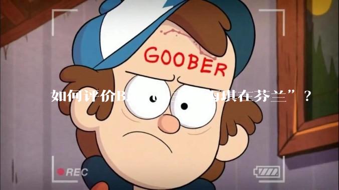 如何评价B站 up主“雨琪在芬兰”？